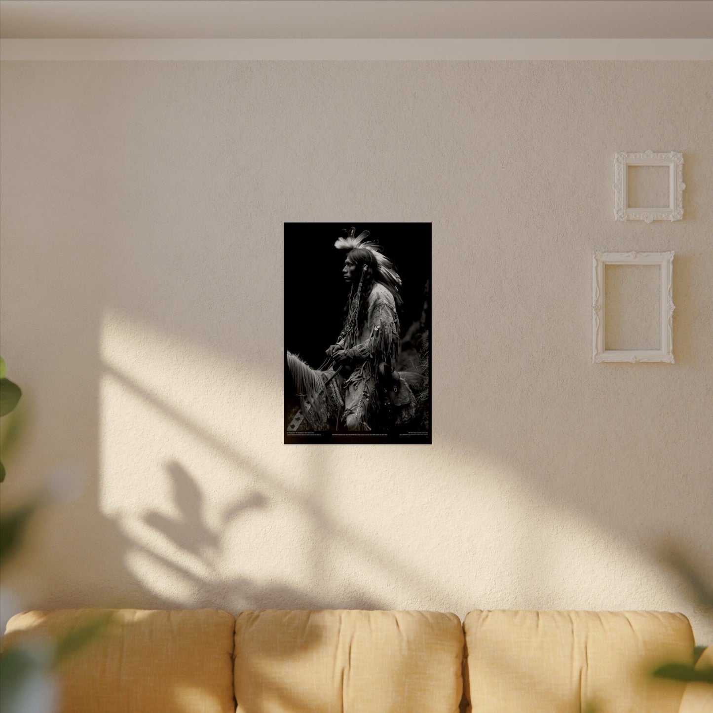 Ghost Rider – Western Textured Watercolor Matte Posters