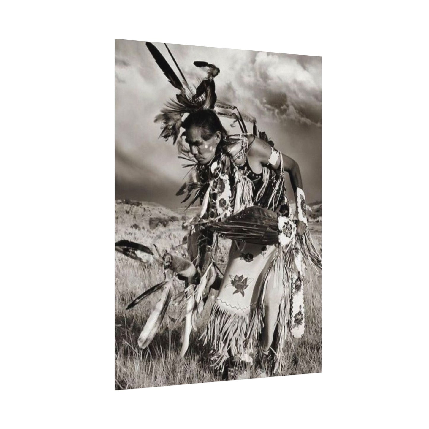 The Dancing Spirit – Western Textured Watercolor Matte Posters