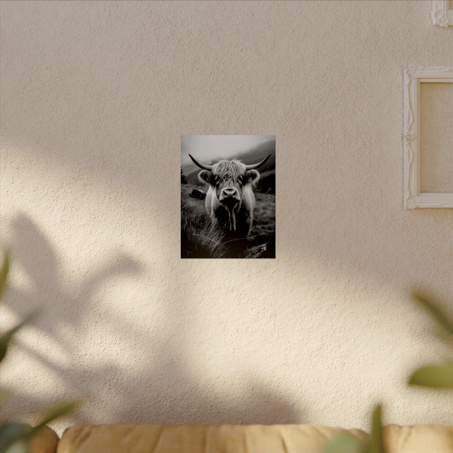 The Horned Guard – Western Textured Watercolor Matte Posters