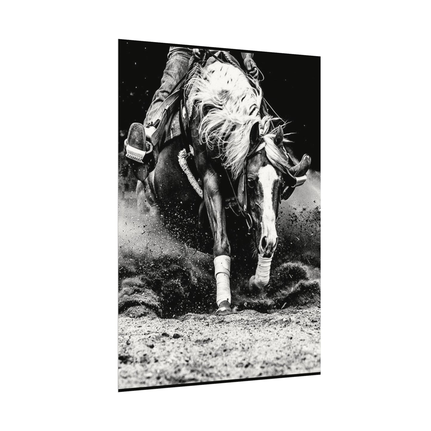 Burning The Barrel – Western Textured Watercolor Matte Posters