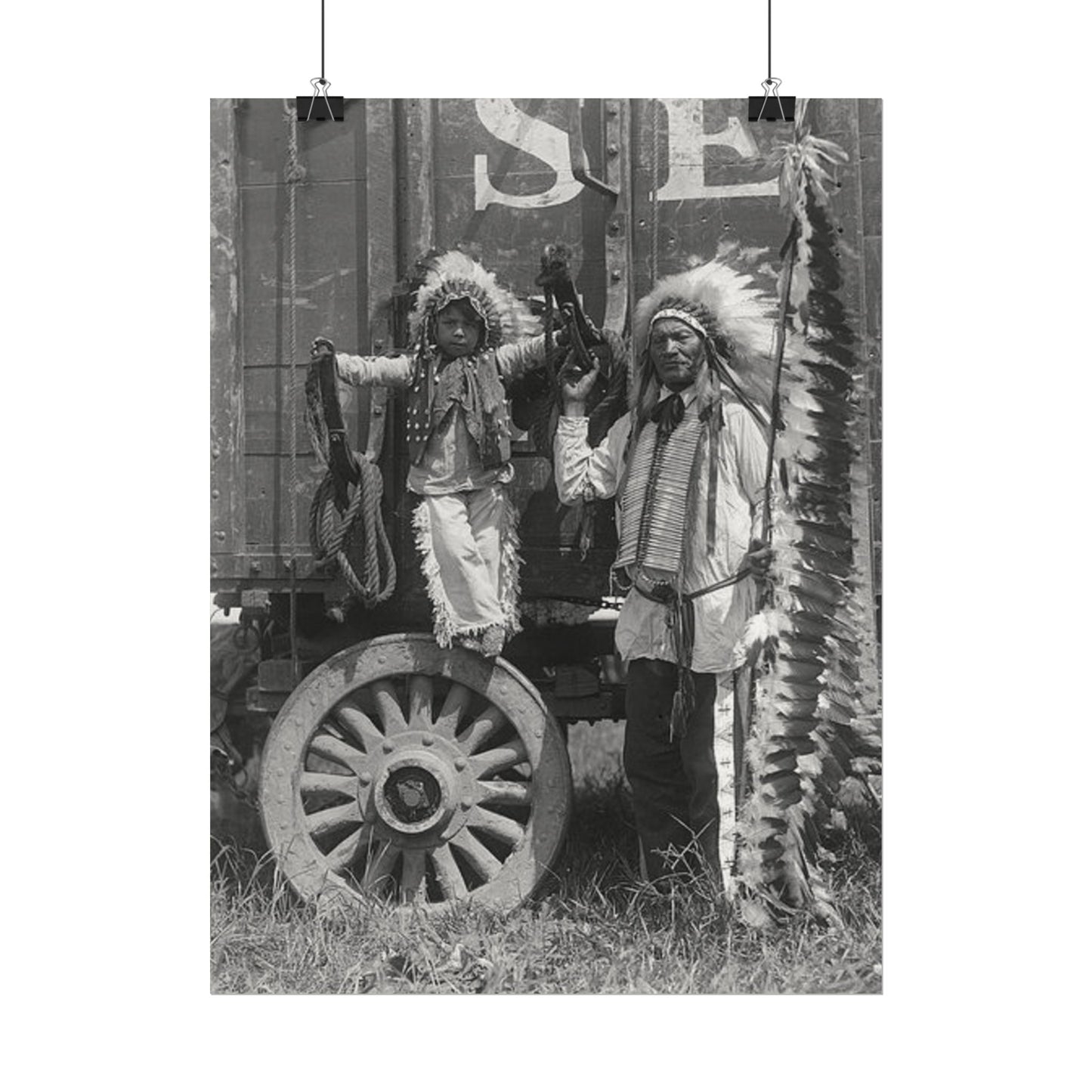 Small Hamds Big Spirit – Western Textured Watercolor Matte Posters