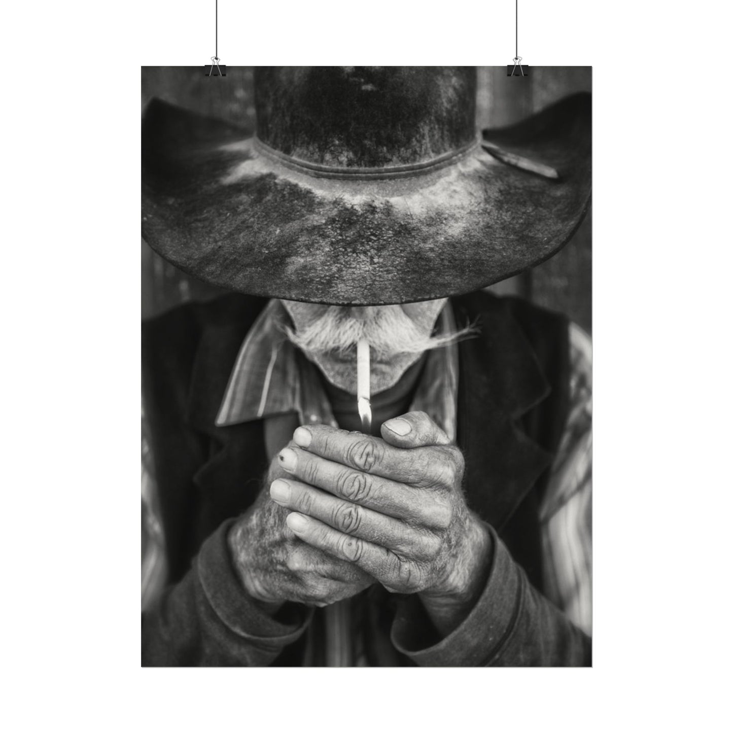 One More Draw – Western Textured Watercolor Matte Posters