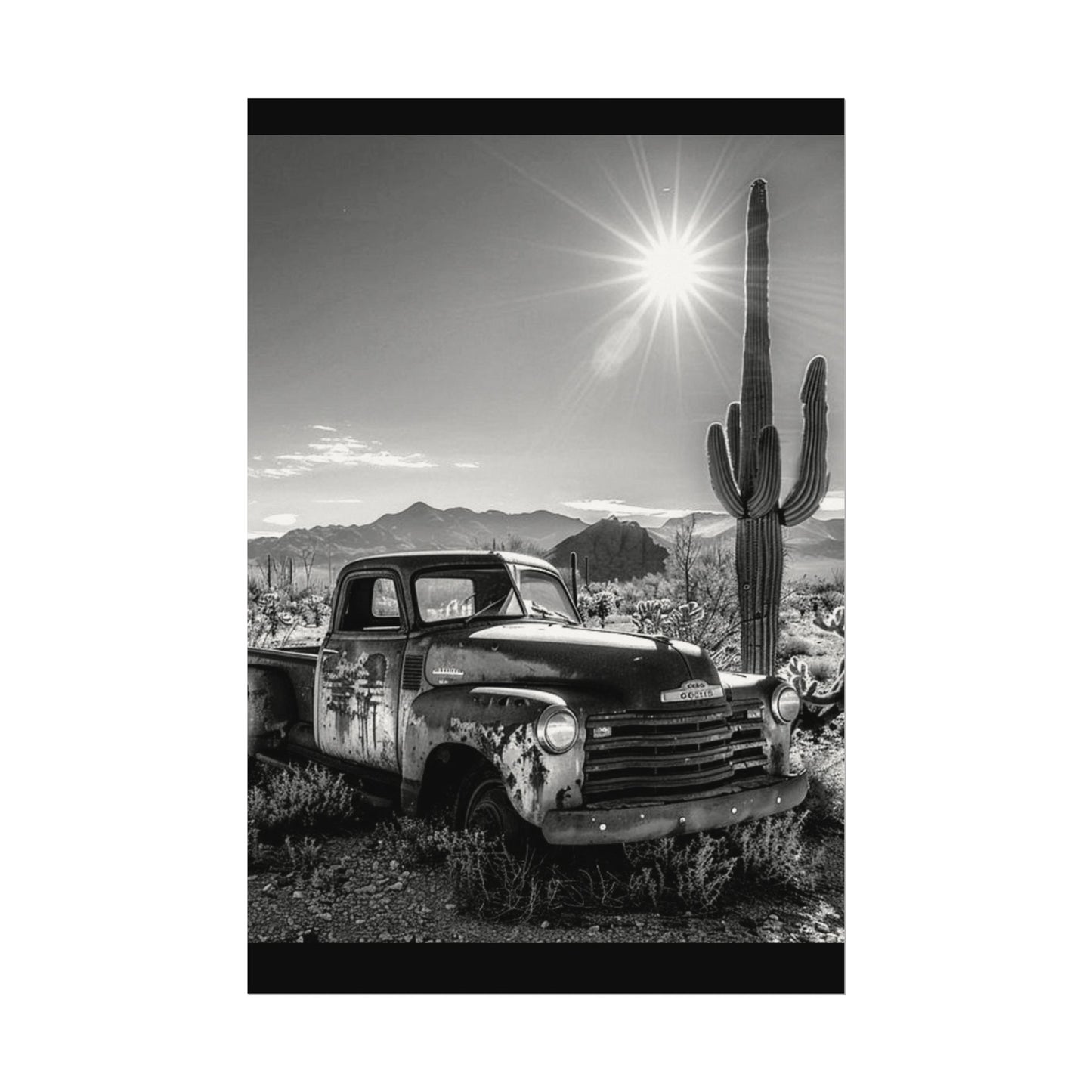 Deserted Wasteland – Western Textured Watercolor Matte Posters