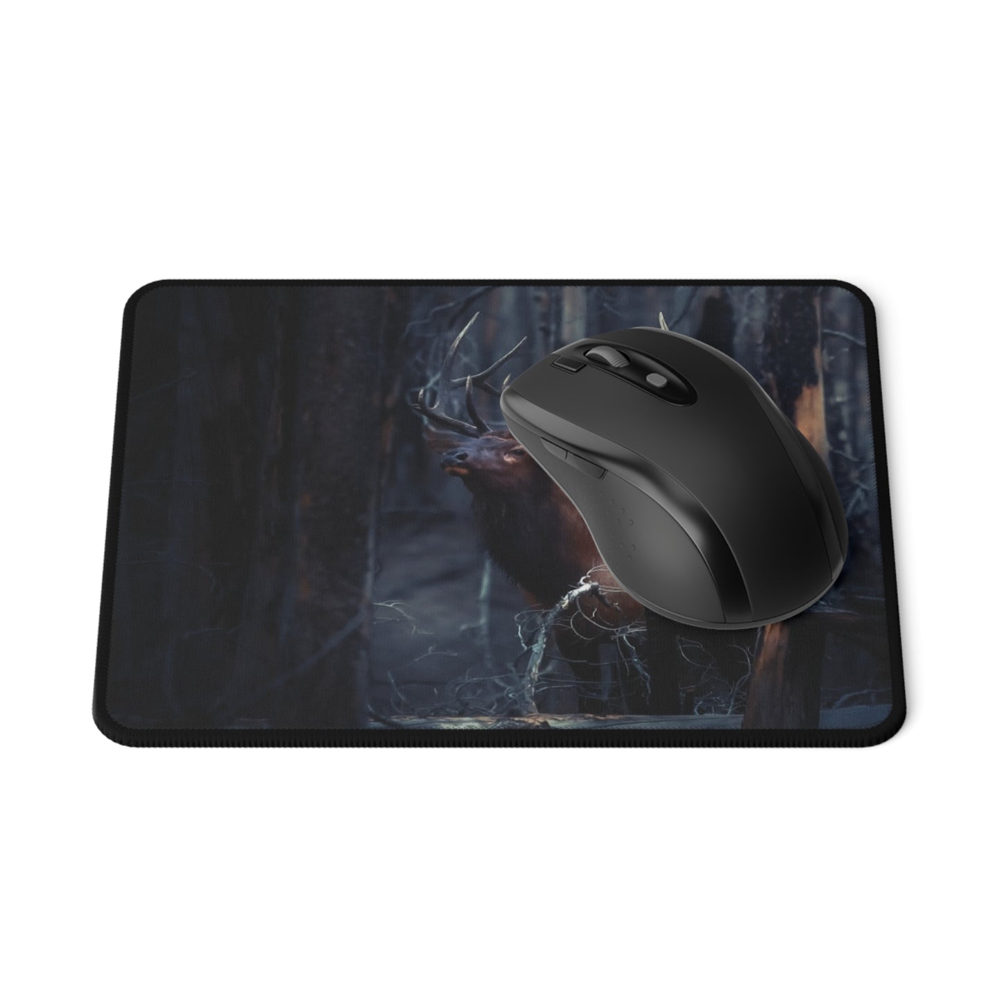 Elk Non-Slip Gaming Mouse Pad, Computer Accessories, Gamer Gift, Desk Decor, Unique Mouse Mat, Animal Lover Gift