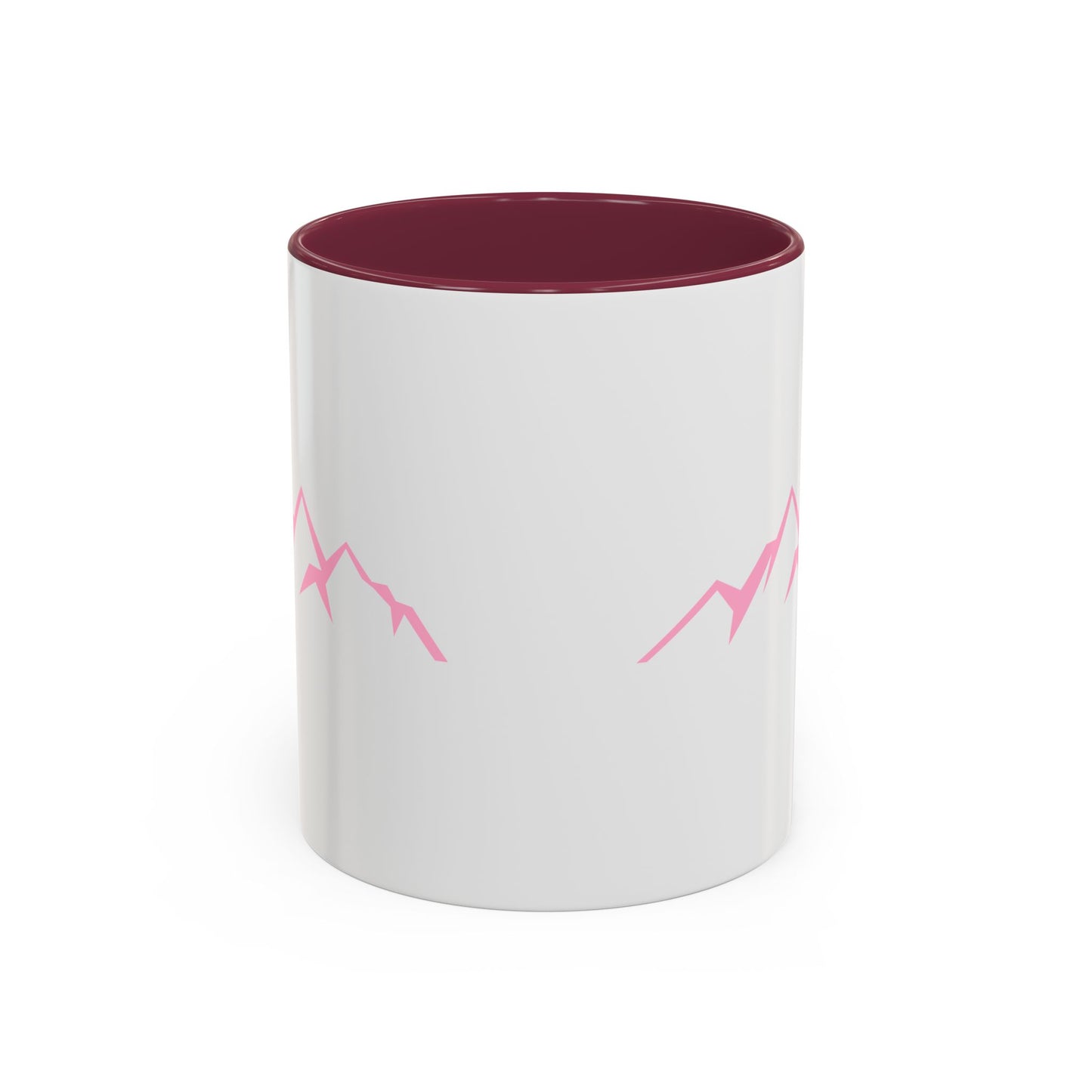 Mountain Vibes Mug | Colorful Coffee Mug | Artistic Drinkware | Gift for Nature Lovers | Hiking, Adventure, Pink Mountains