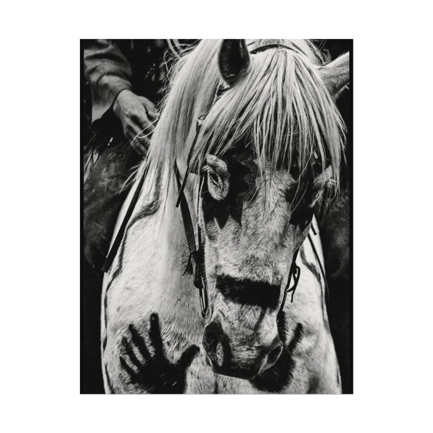 Storm Walker– Western Textured Watercolor Matte Posters