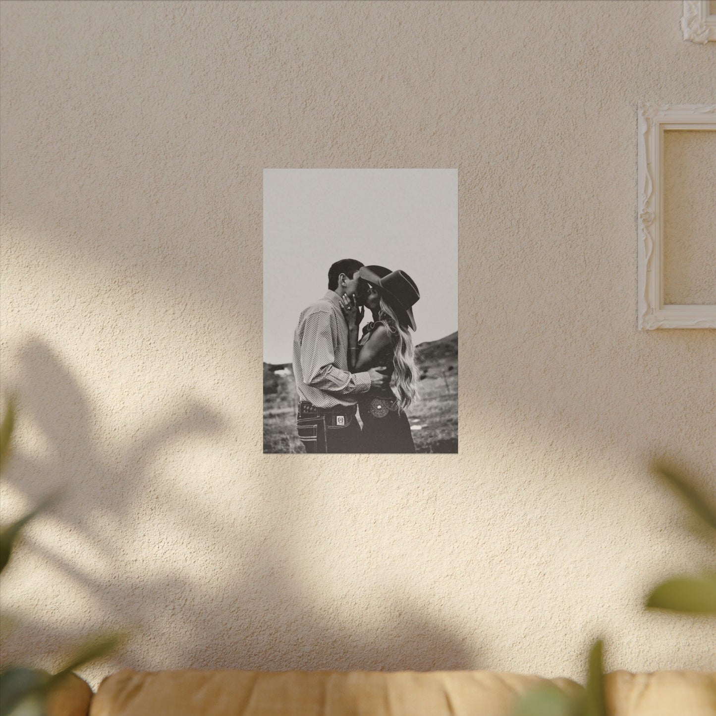 True Loves Kiss – Western Textured Watercolor Matte Posters