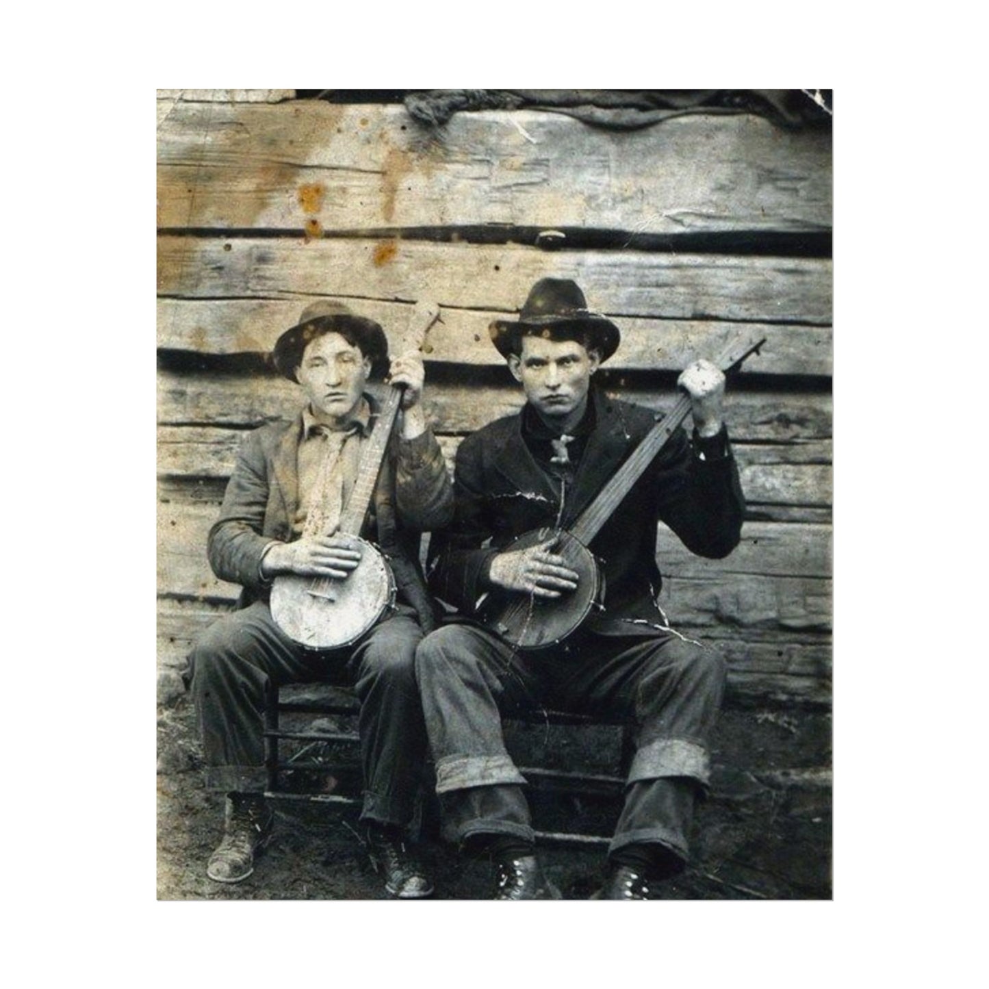 Mountain Music – Western Textured Watercolor Matte Posters