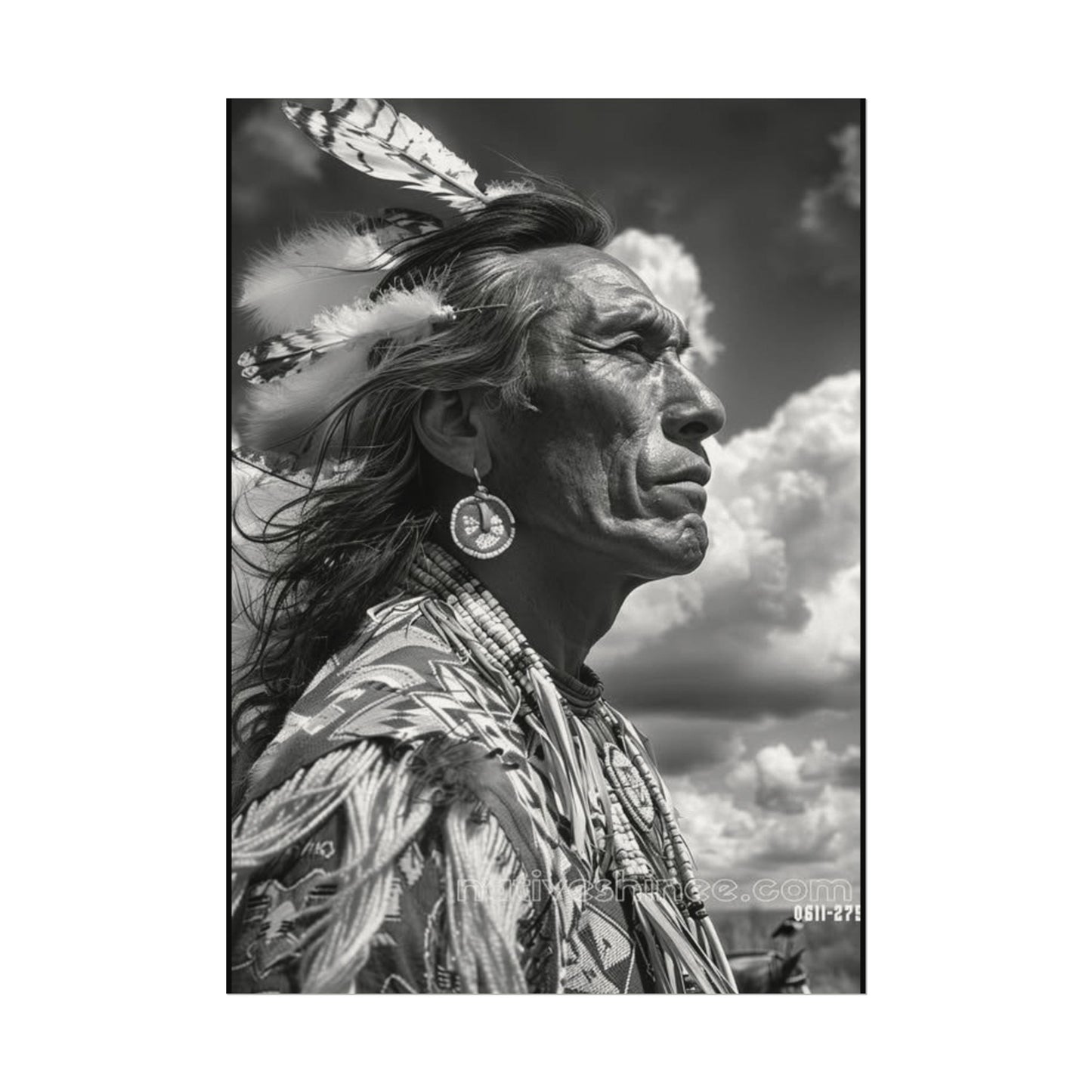 The Ancestral Winds Are Calling  – Western Textured Watercolor Matte Posters