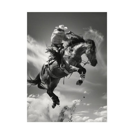 Rolling Thunder – Western Textured Watercolor Matte Posters