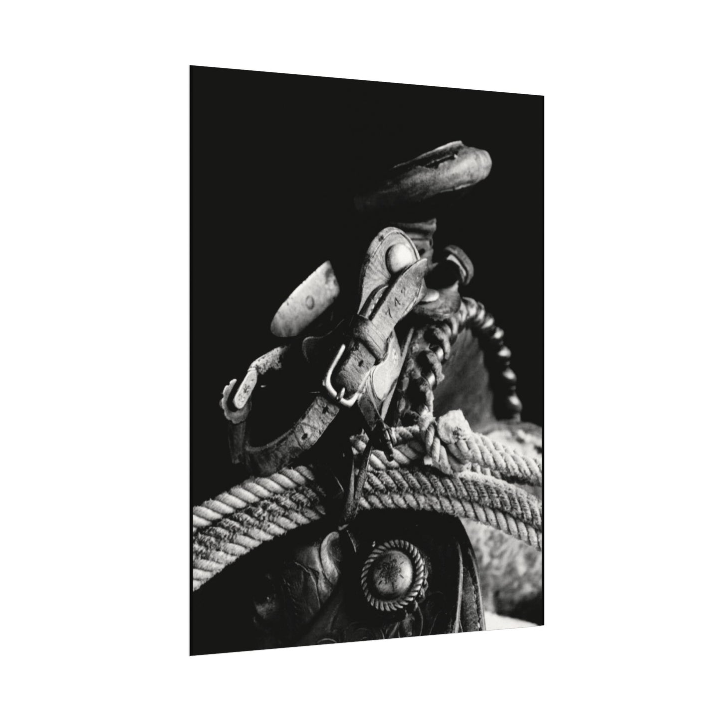 Saddle Up – Western Textured Watercolor Matte Posters