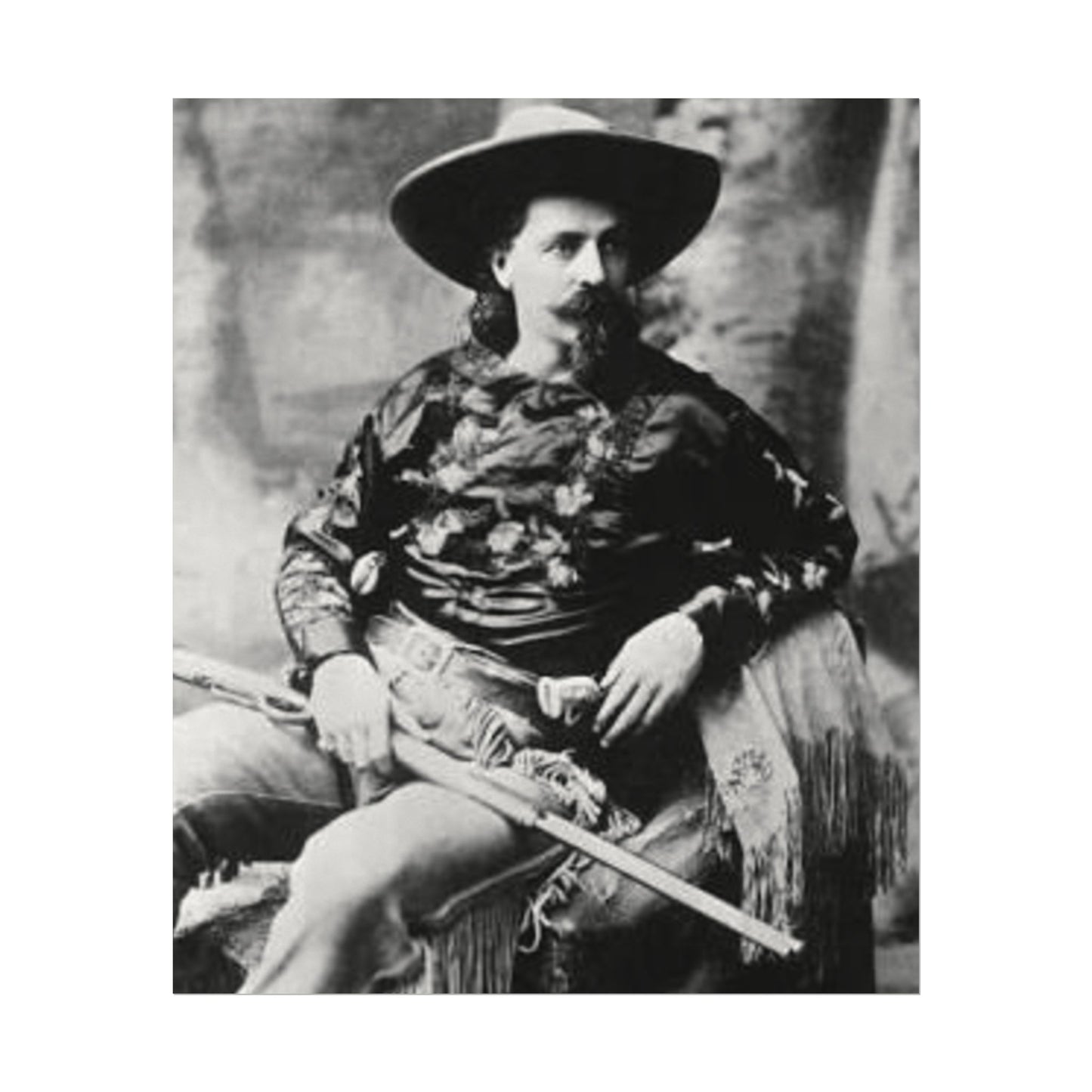 Wild Bill – Western Textured Watercolor Matte Posters