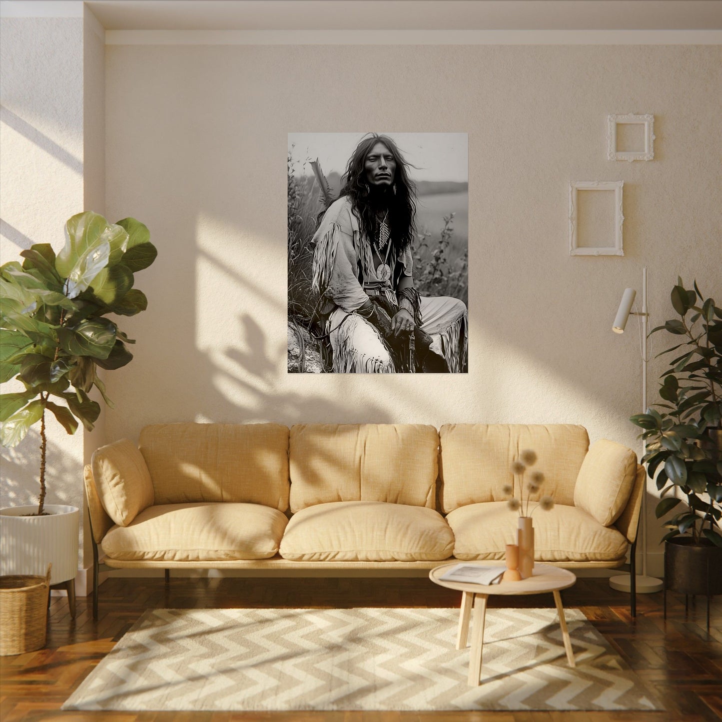 Mother Earths Guardian – Western Textured Watercolor Matte Posters