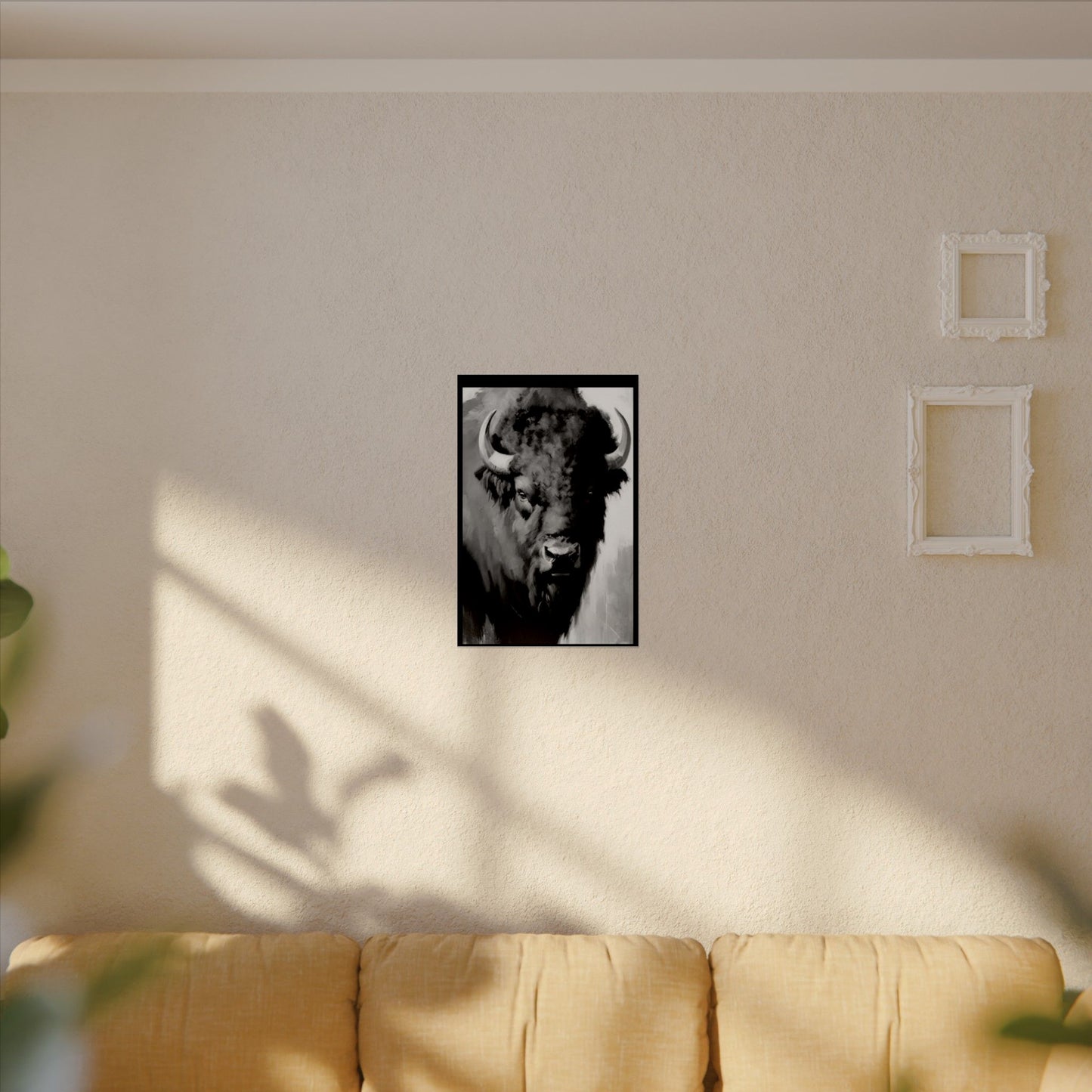 Buffalo Ridge – Western Textured Watercolor Matte Posters