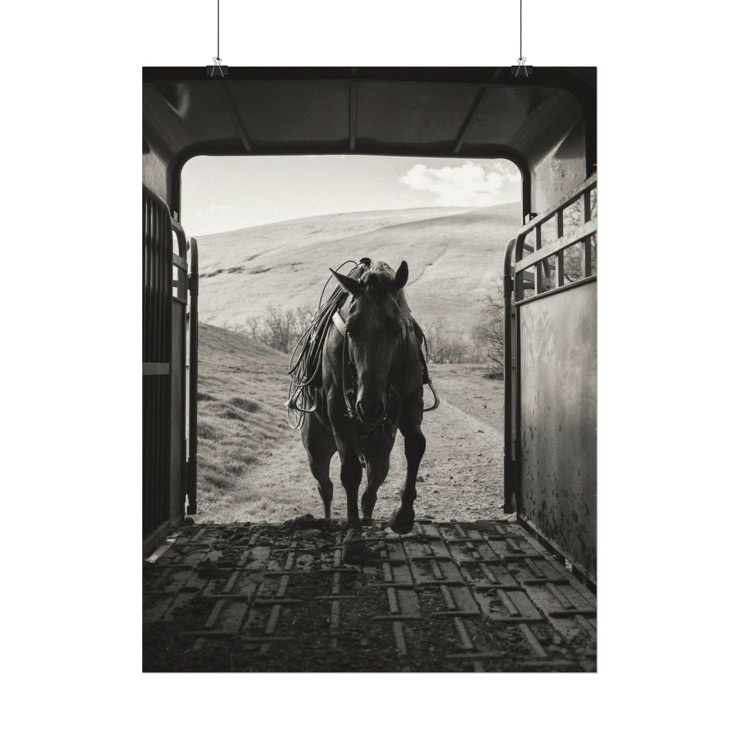 Leathered & Loaded – Western Textured Watercolor Matte Posters