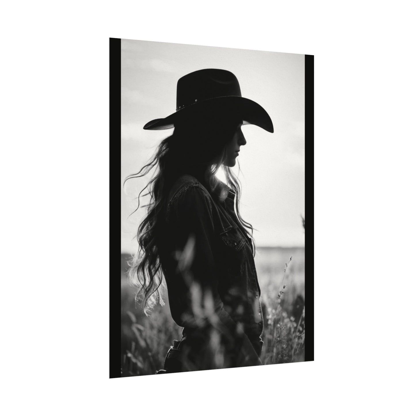 Grace Againest The Grain – Western Textured Watercolor Matte Posters