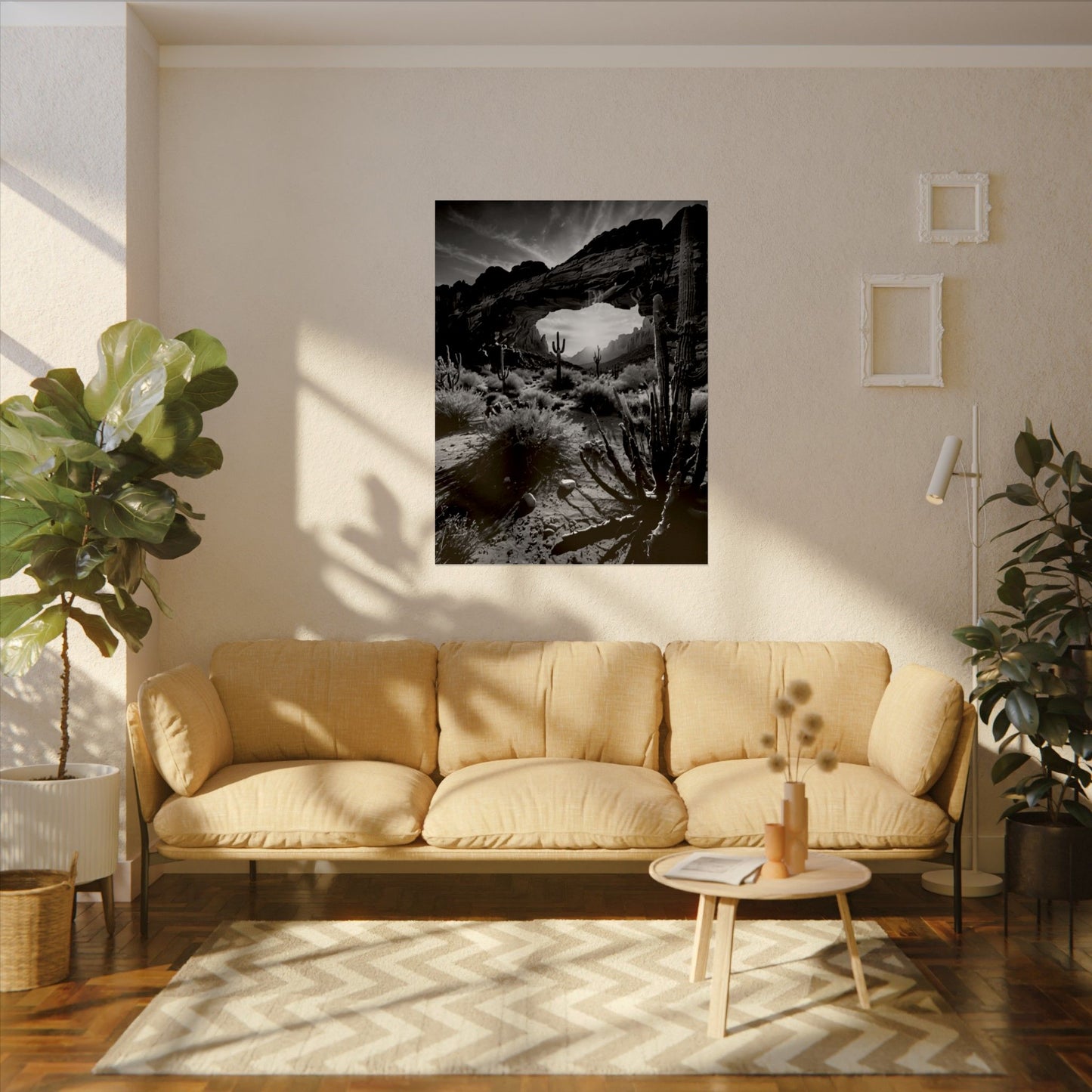 Desert Mornings – Western Textured Watercolor Matte Posters