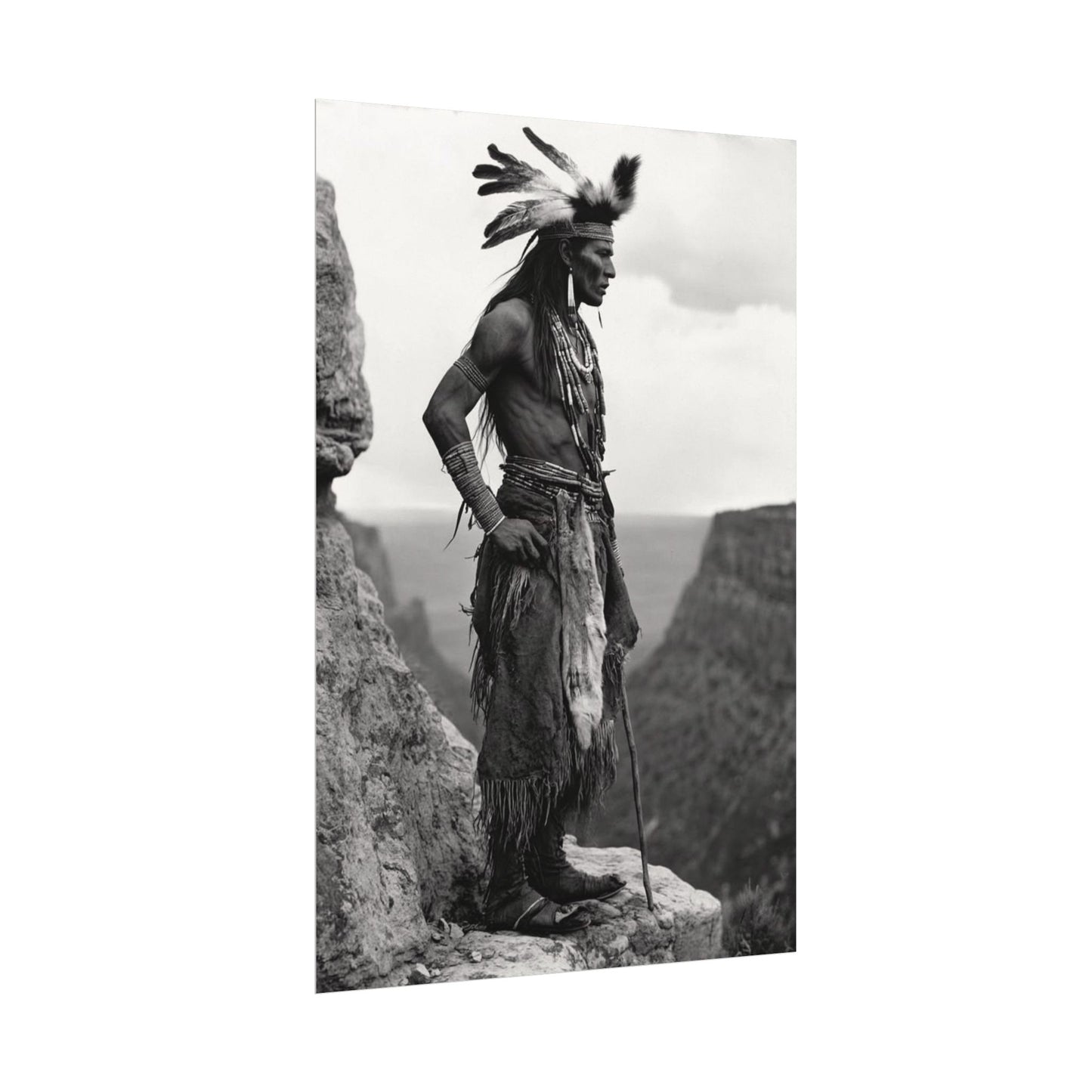 Sacred Horizons – Western Textured Watercolor Matte Posters