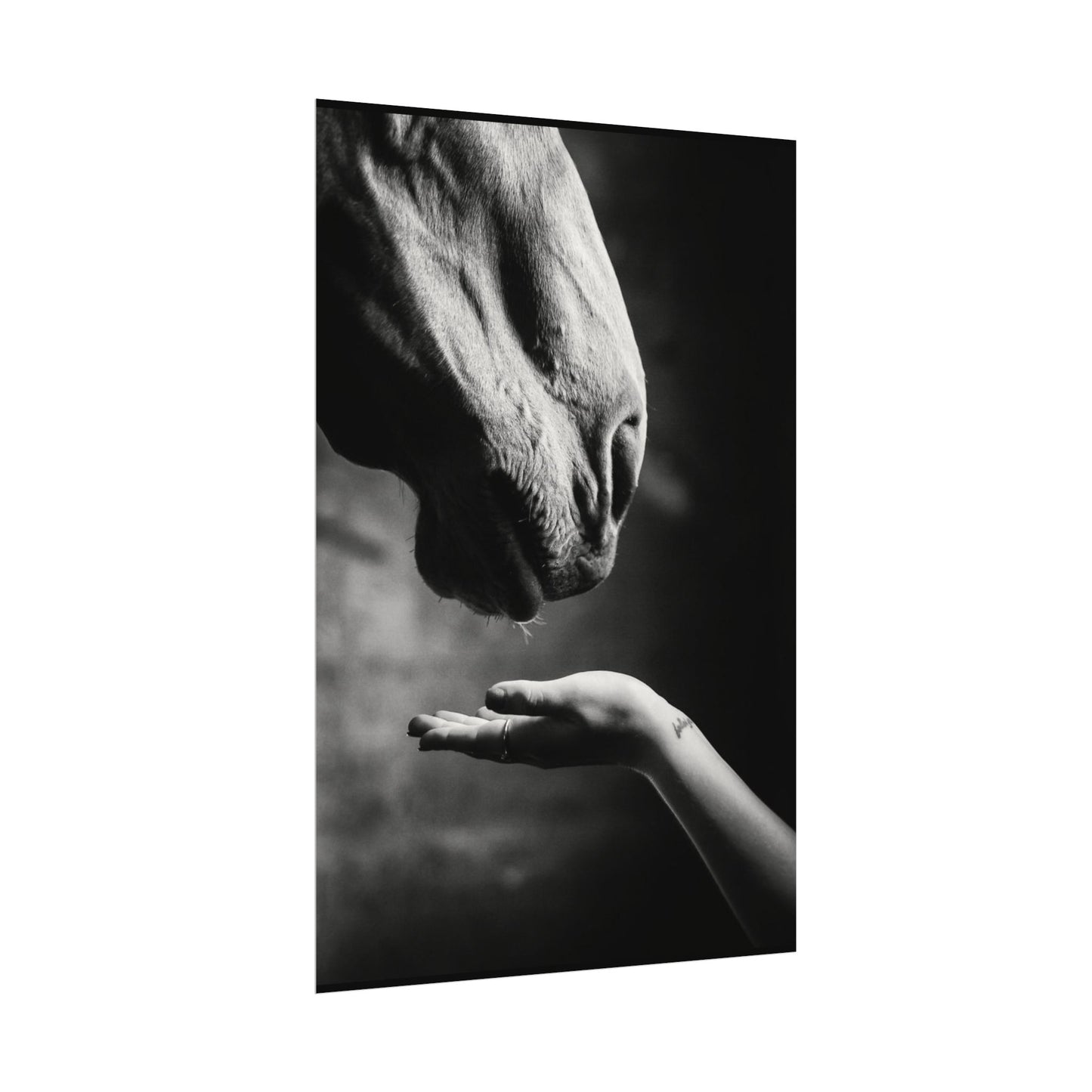 Whisper of Trust— The Unspoken Bond Textured Watercolor Matte Posters