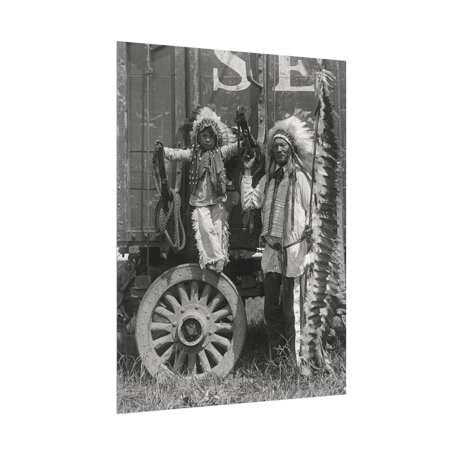 Small Hamds Big Spirit – Western Textured Watercolor Matte Posters