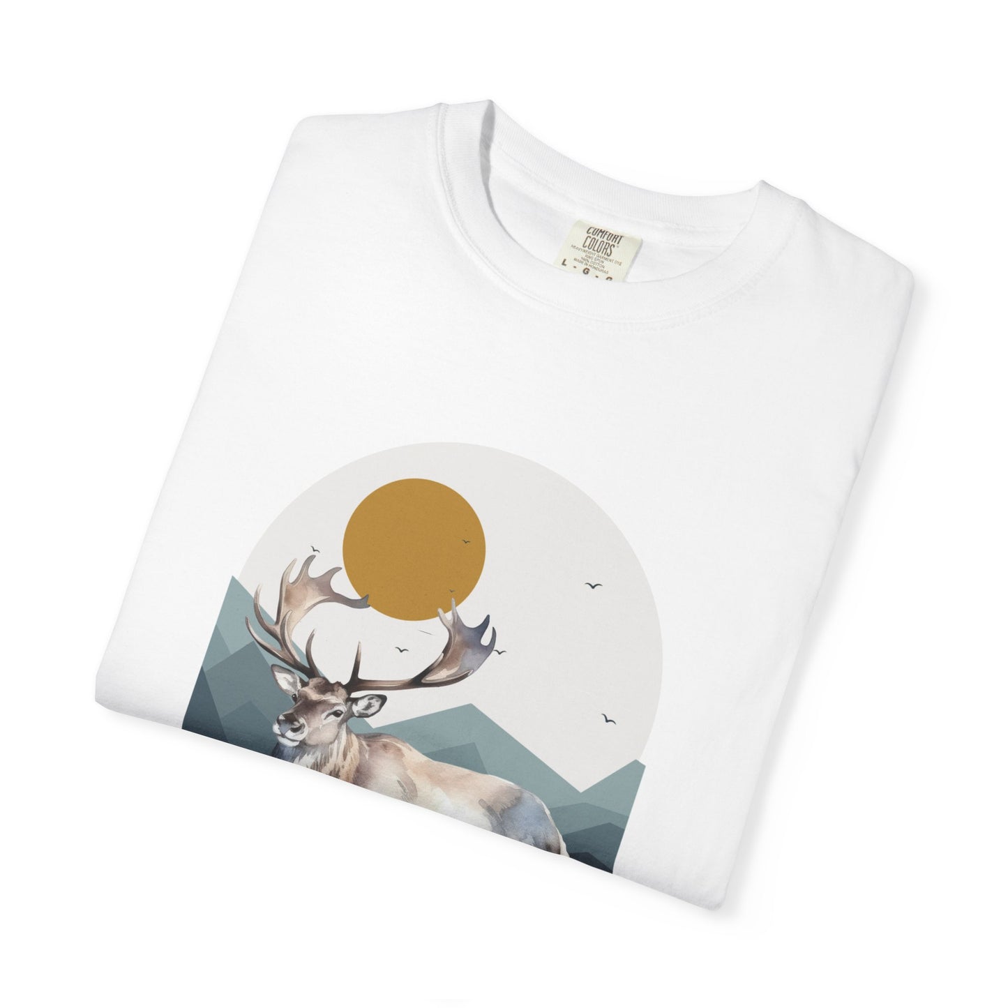 Wildlife Adventure Tee Unisex Garment-Dyed T-shirt, Boho Nature Tee, Camping Shirt, Adventure Apparel, Gift for Wilderness Lovers