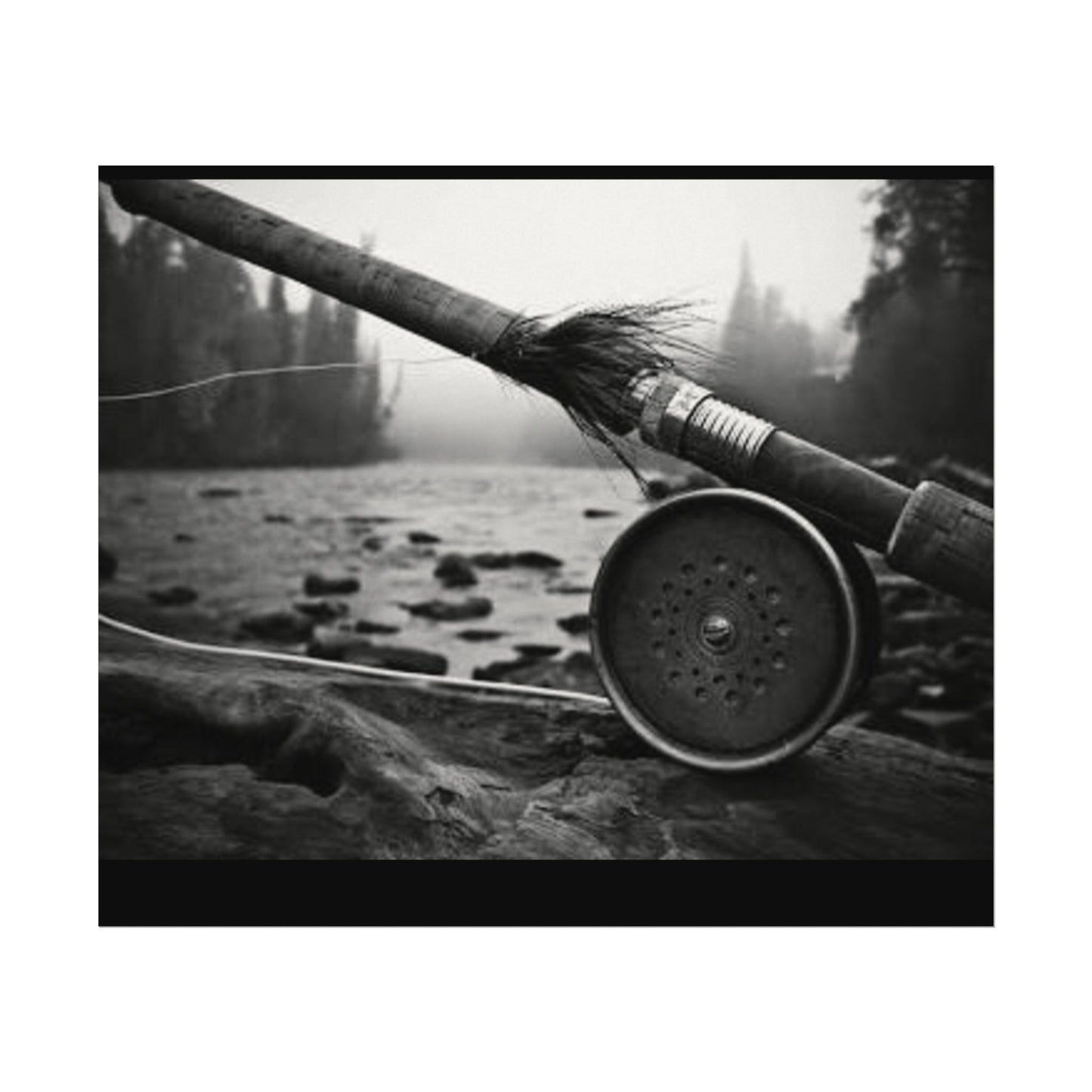 A River Runs Through It– Western Textured Watercolor Matte Posters