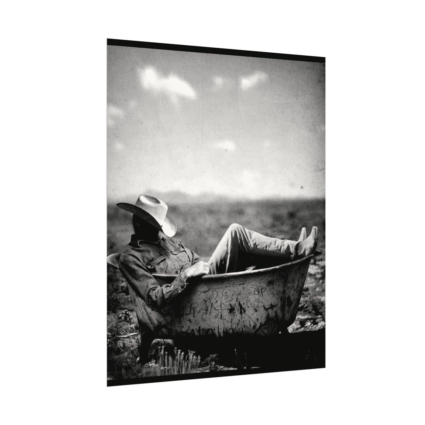 Washed & Weathered – Western Textured Watercolor Matte Posters