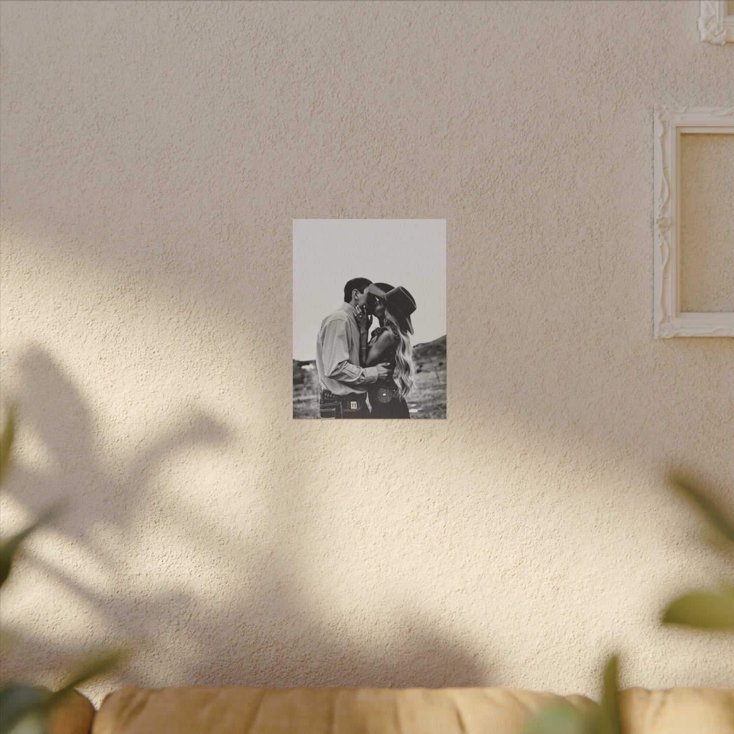 True Loves Kiss – Western Textured Watercolor Matte Posters