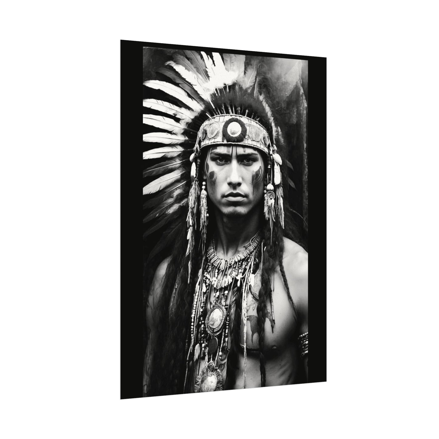 Strength In Stillness– Western Textured Watercolor Matte Posters