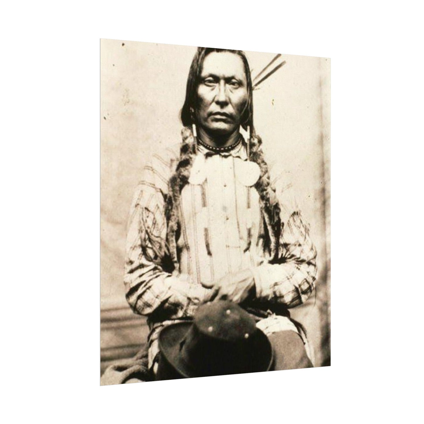 Shadow Warrior – Western Textured Watercolor Matte Posters