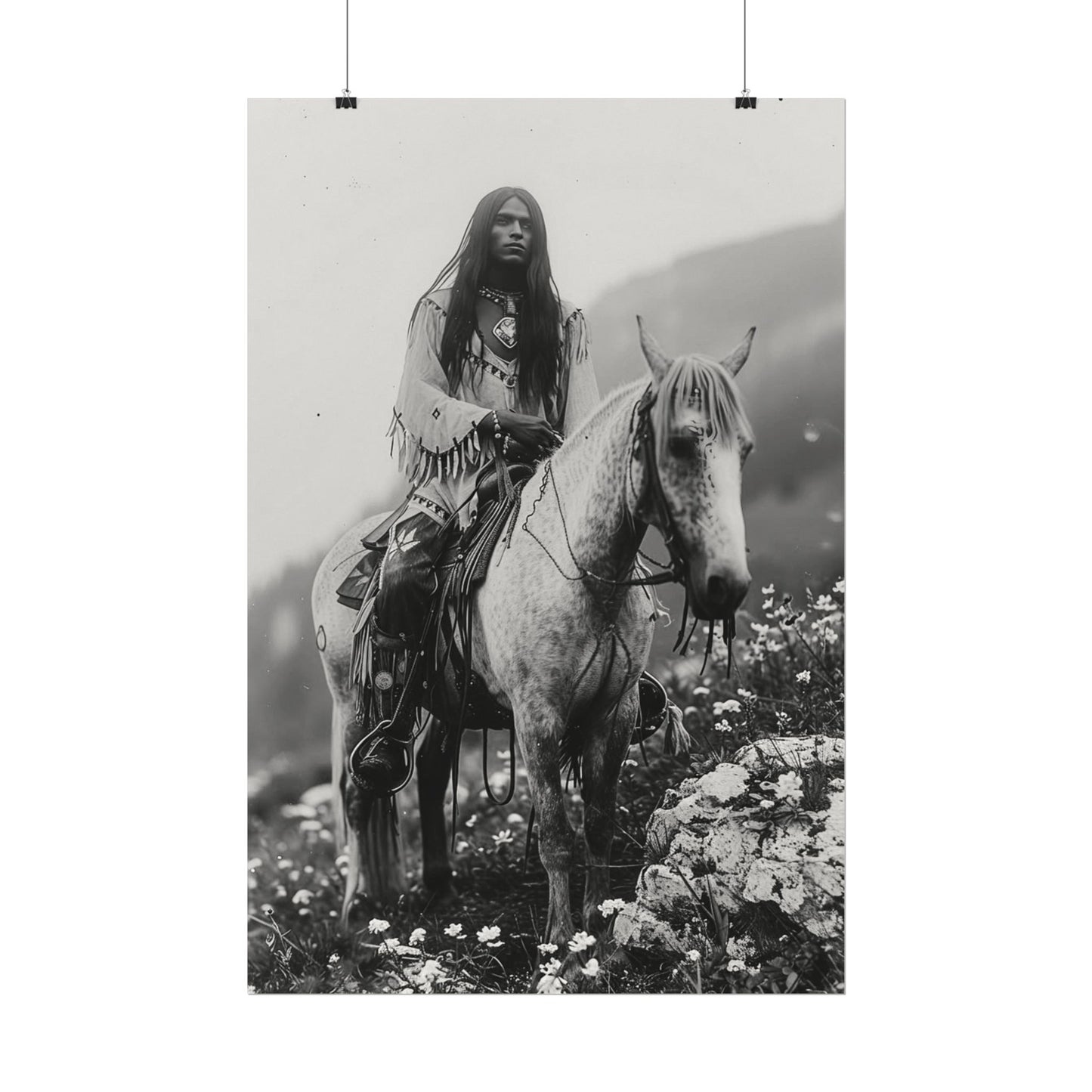 Ancestors Horizon – Western Textured Watercolor Matte Posters