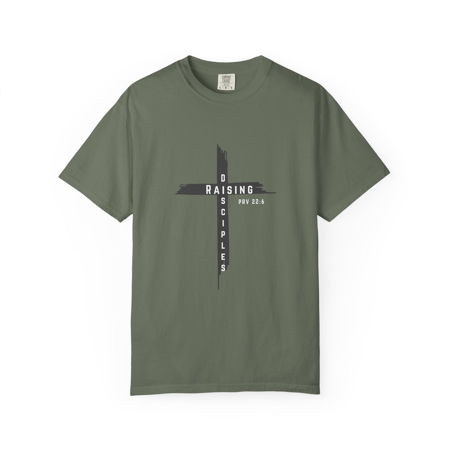 Raising Disciple Garment-Dyed T-Shirt for Faith Wear, Christian Apparel, Spiritual Gift, Youth Group Outfit, Church Merchandise,
