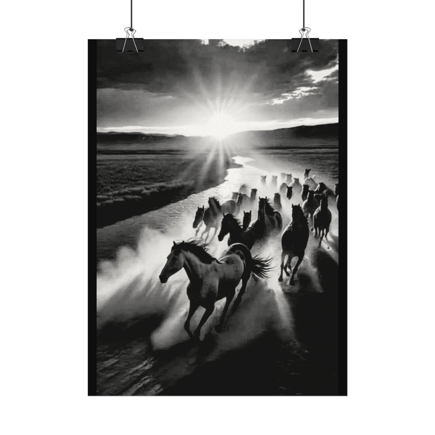 Chasing Dawns Grace – Western Textured Watercolor Matte Posters
