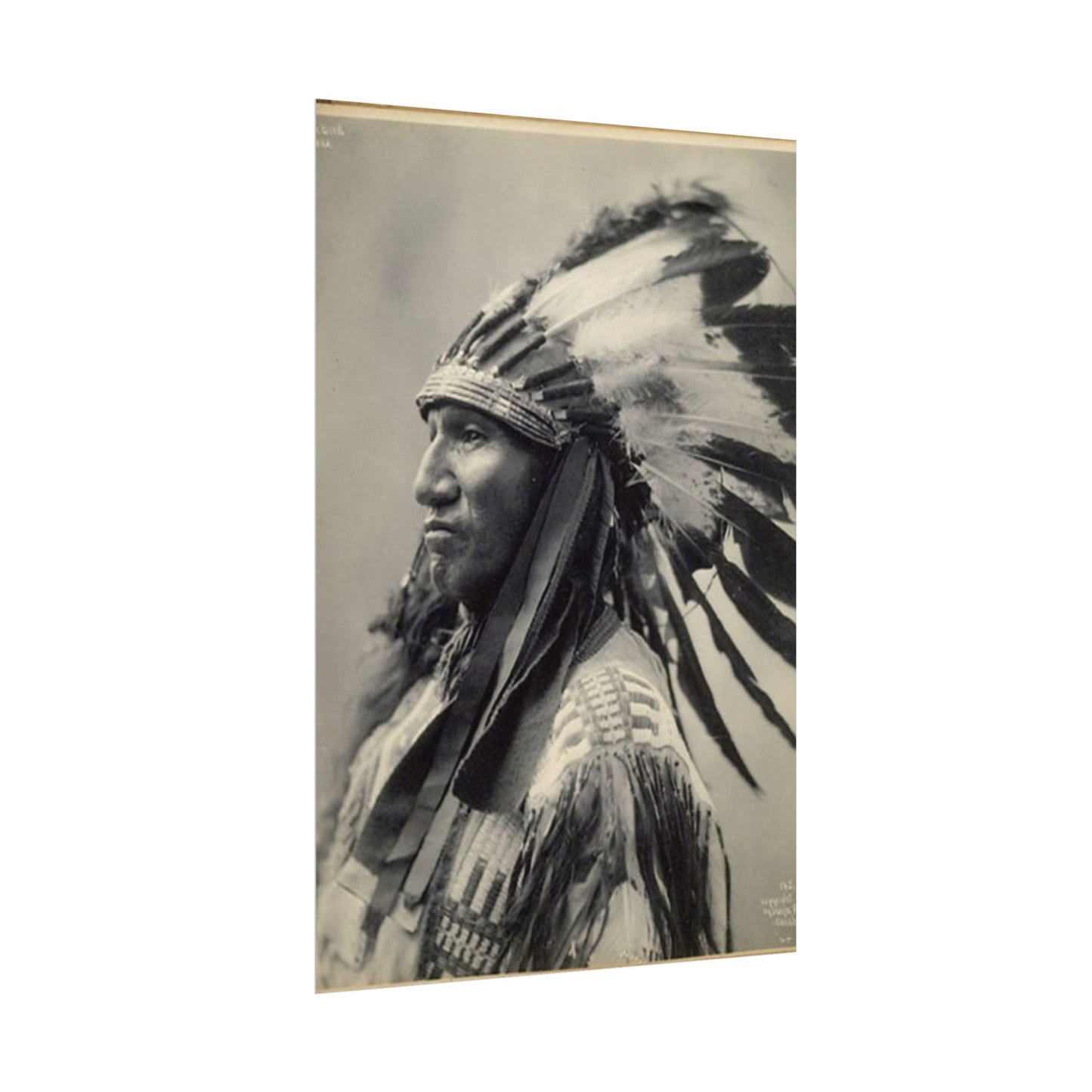 Black Rock Sioux – Western Textured Watercolor Matte Posters