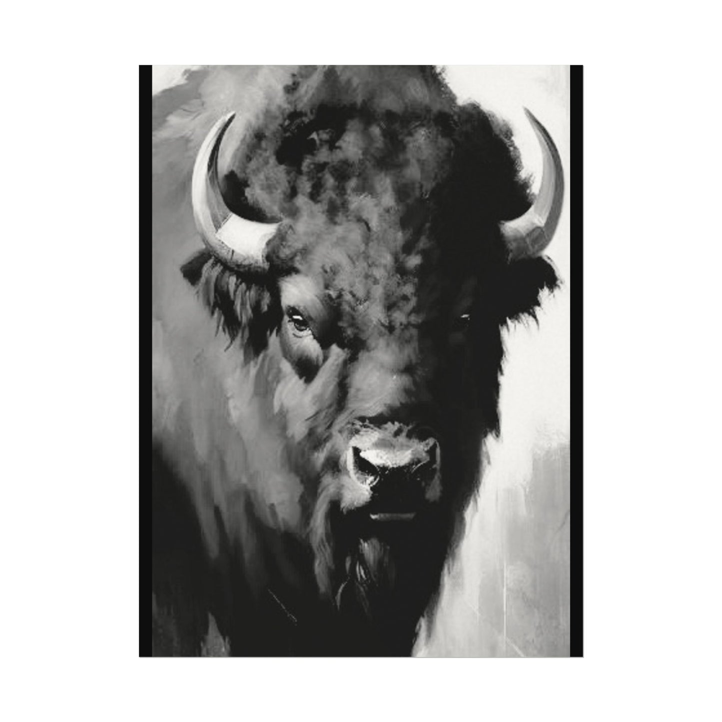 Buffalo Ridge – Western Textured Watercolor Matte Posters