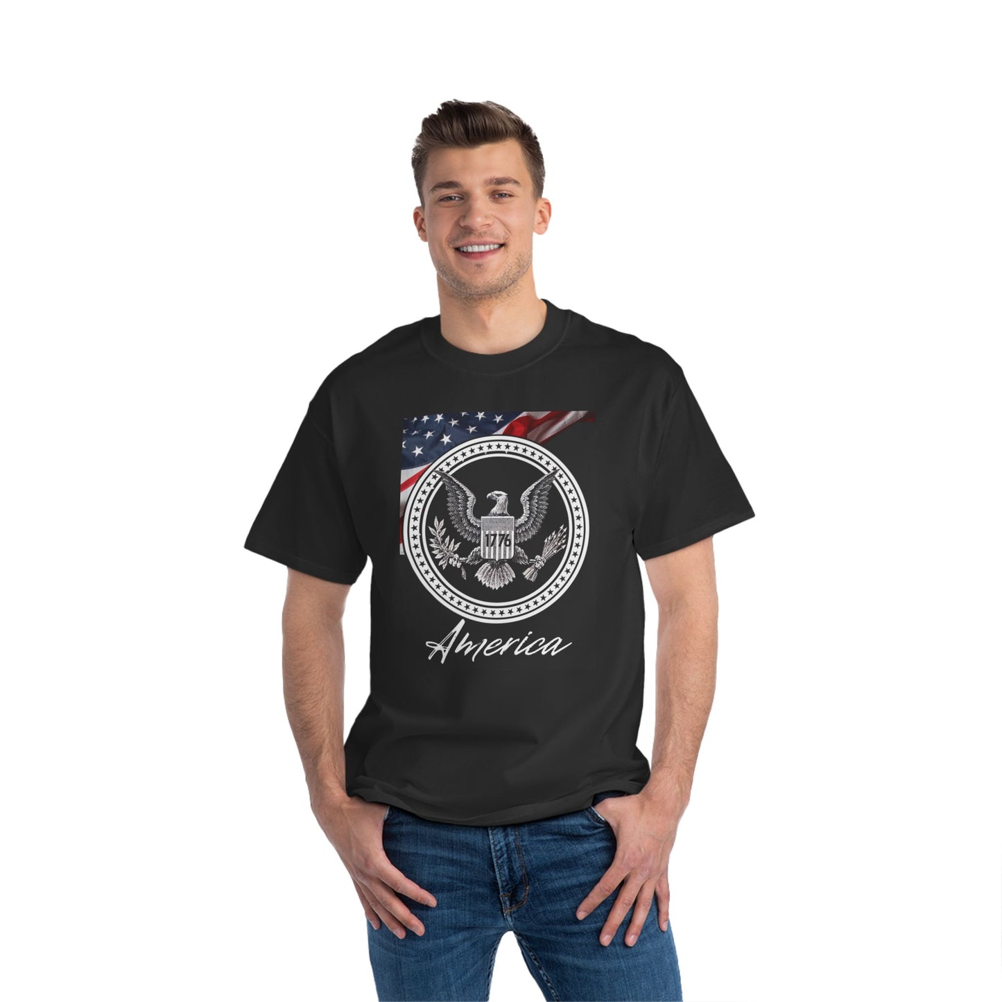 American Patriot T-Shirt | America 1776 Design, Fourth of July Shirt, Independence Day Tee, Memorial Day Top, Gift for Veterans