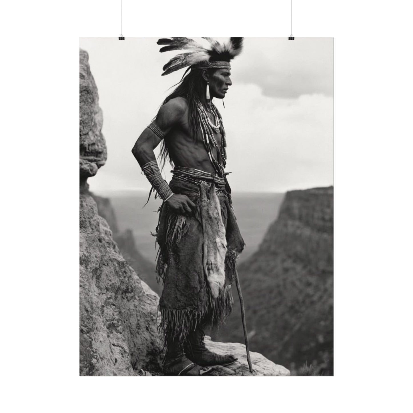 Sacred Horizons – Western Textured Watercolor Matte Posters