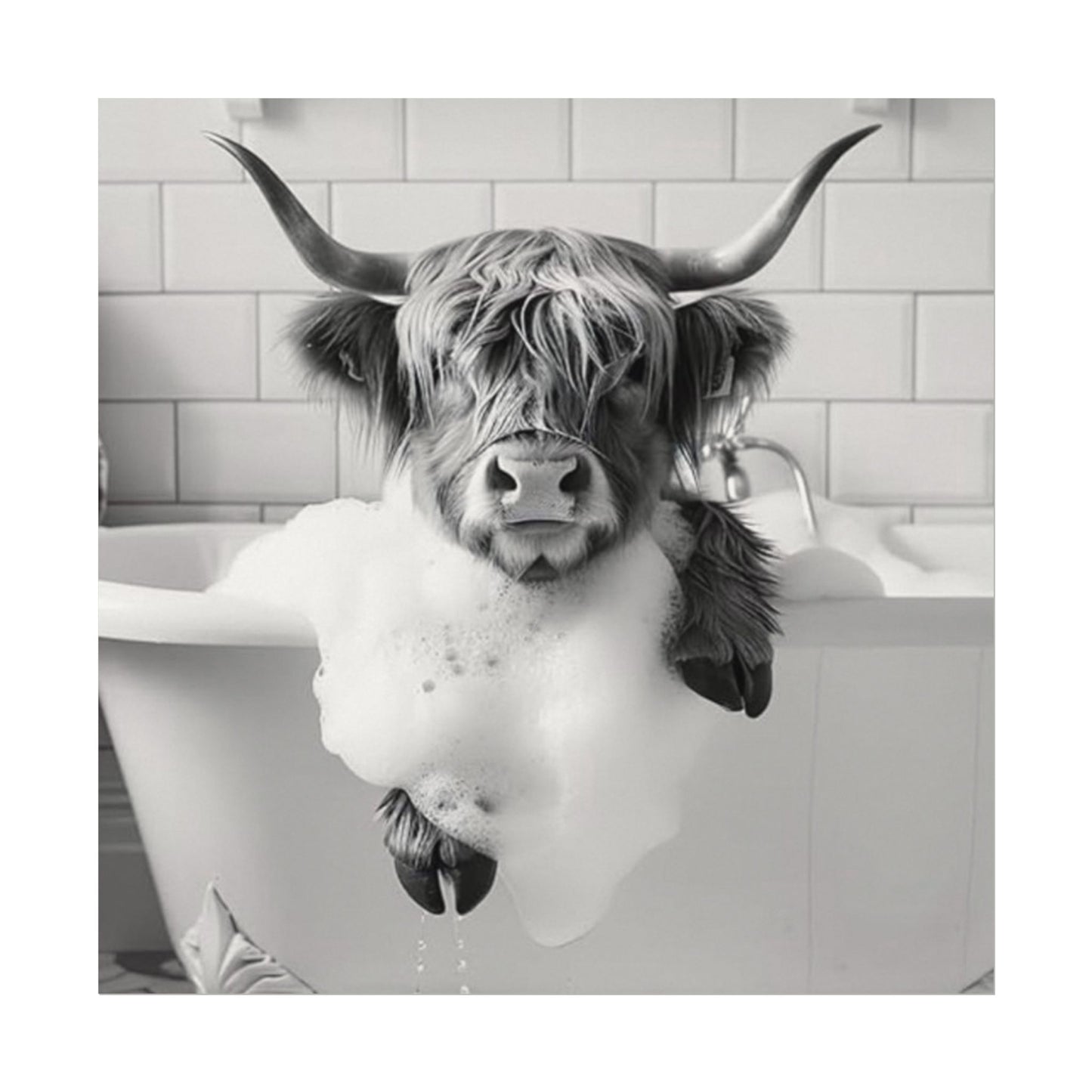 Hoofs & Suds – Western Textured Watercolor Matte Posters