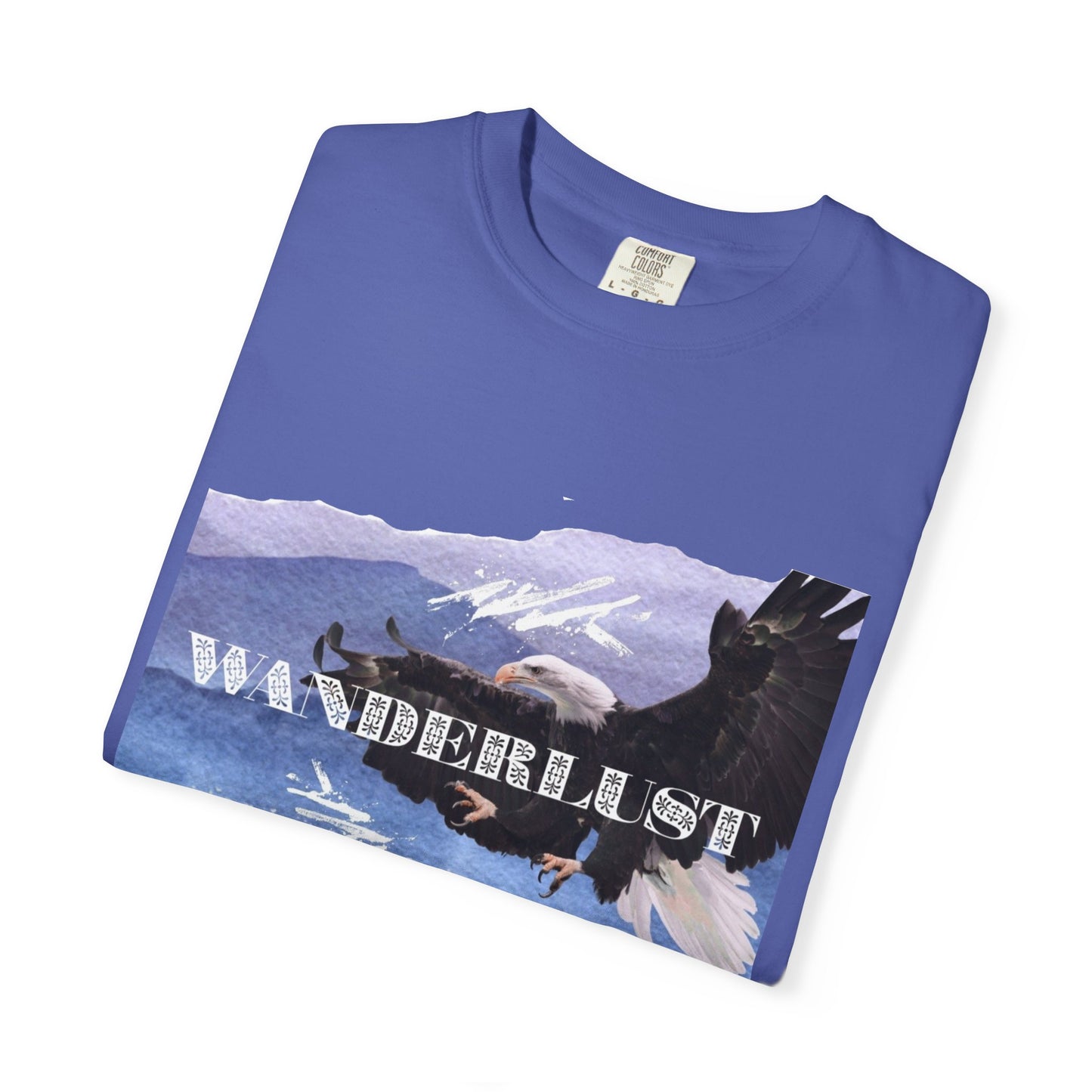 Soaring High Wildlife Adventure Tee Unisex Garment-Dyed T-shirt, Boho Nature Tee, Camping Shirt, Adventure Apparel, Gift for Wilderness Lovers, Angler Lover Giftd