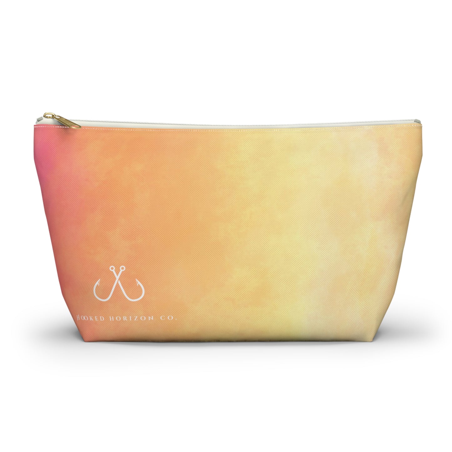 Pink To Orange Ombre Vibrant Gradient Accessory Pouch | Makeup Bag, Travel Organizer, Gift for Her, Beach Essentials, Stylish Storage