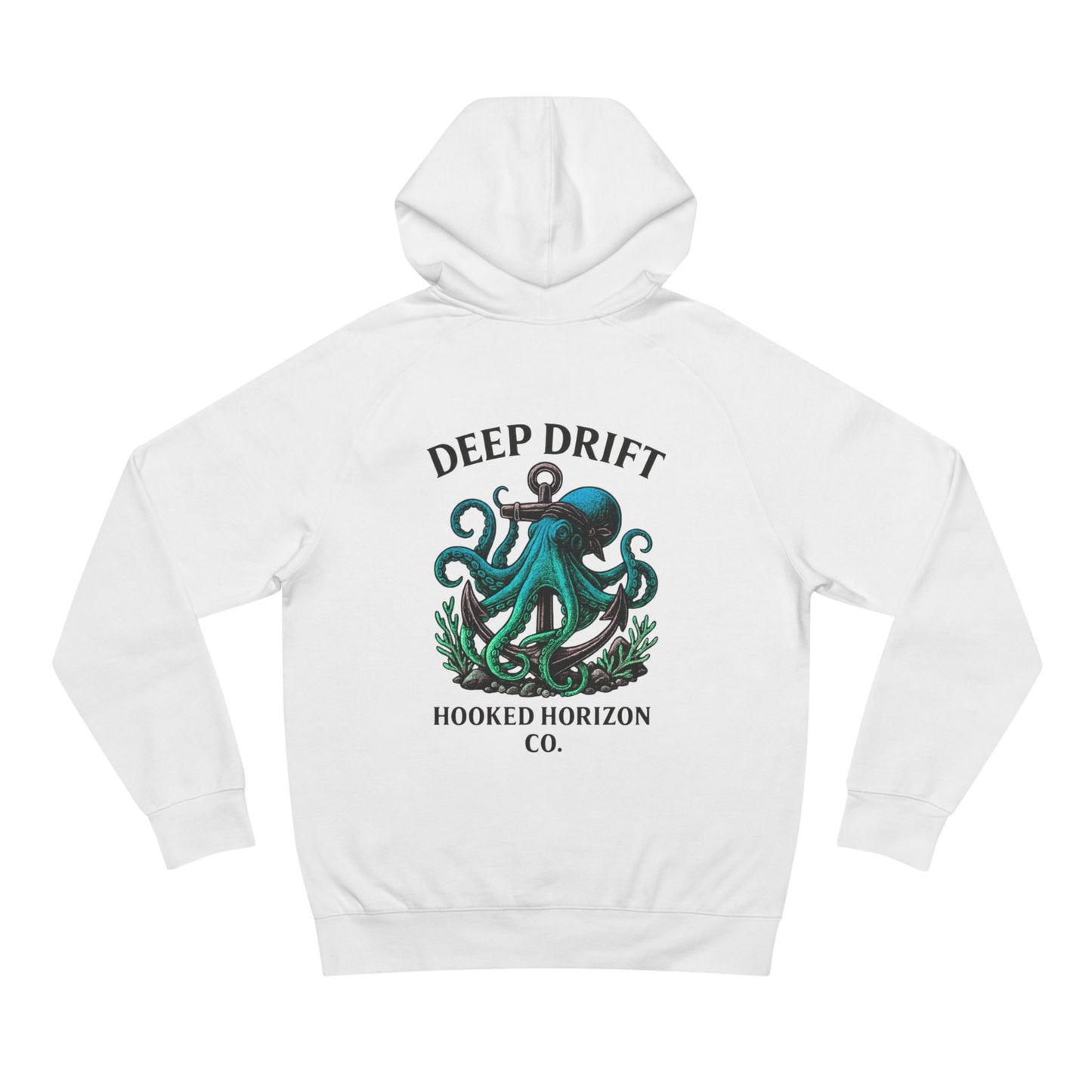 Octopus Art Unisex Hoodie, Deep Drift Hoodie, Nautical Theme Gift, Sea Lover Clothing, Unique Graphic Sweatshirt