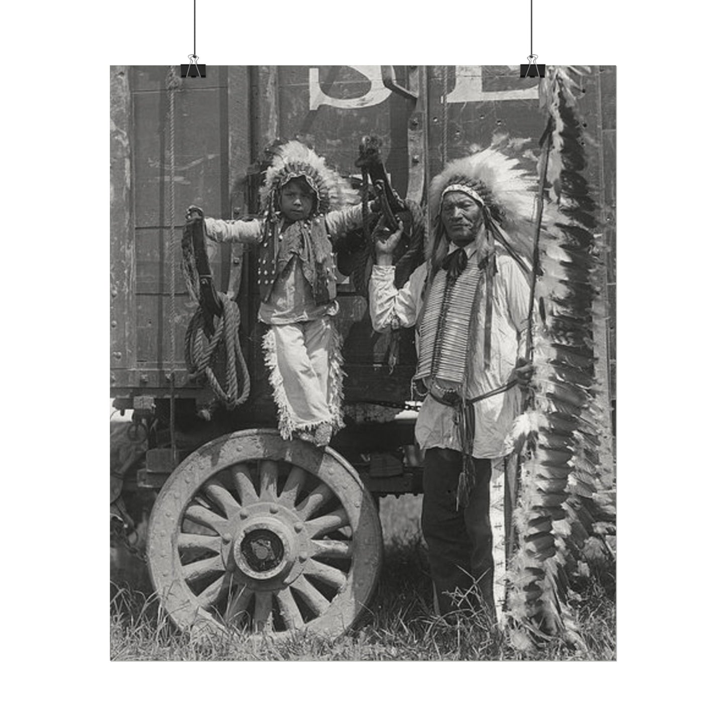 Small Hamds Big Spirit – Western Textured Watercolor Matte Posters