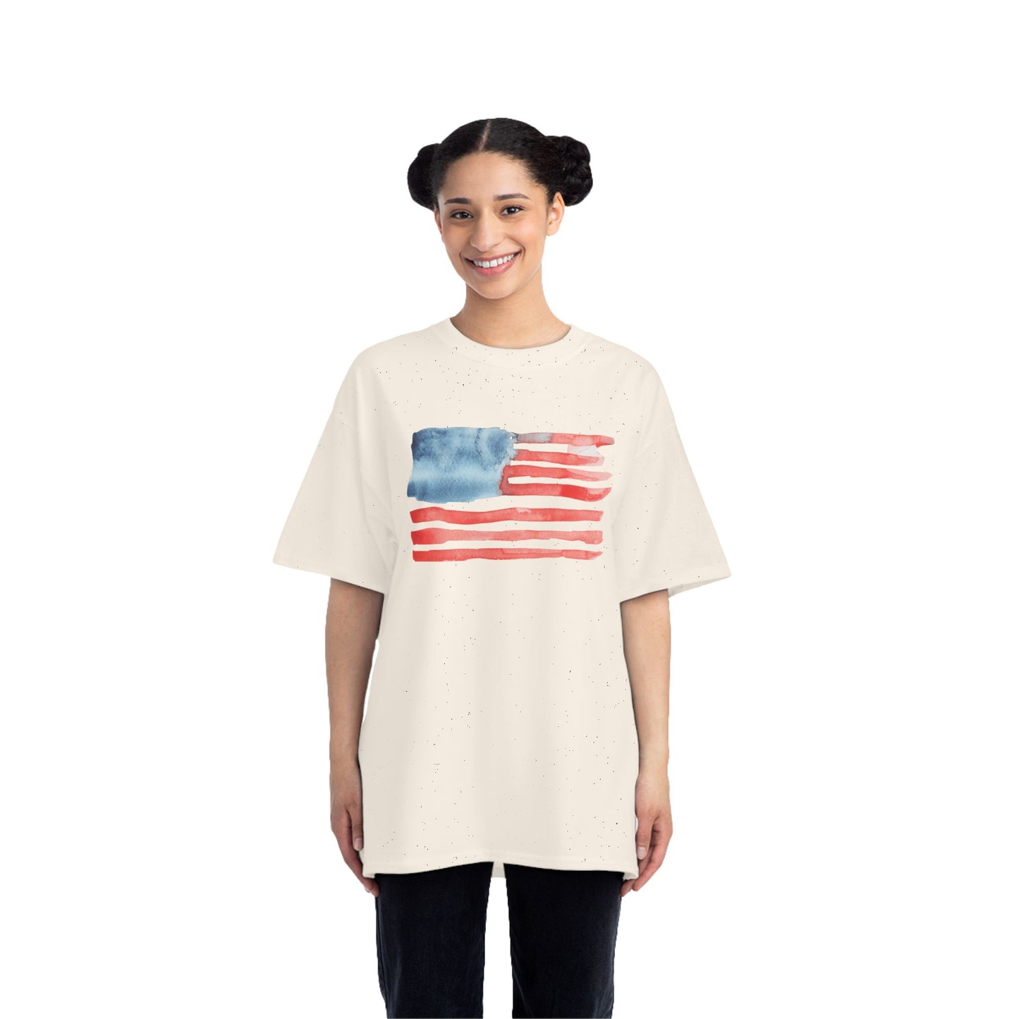 Water Color American Flag T-Shirt | America 1776 Design, Fourth of July Shirt, Independence Day Tee, Memorial Day Top, Gift for Veterans