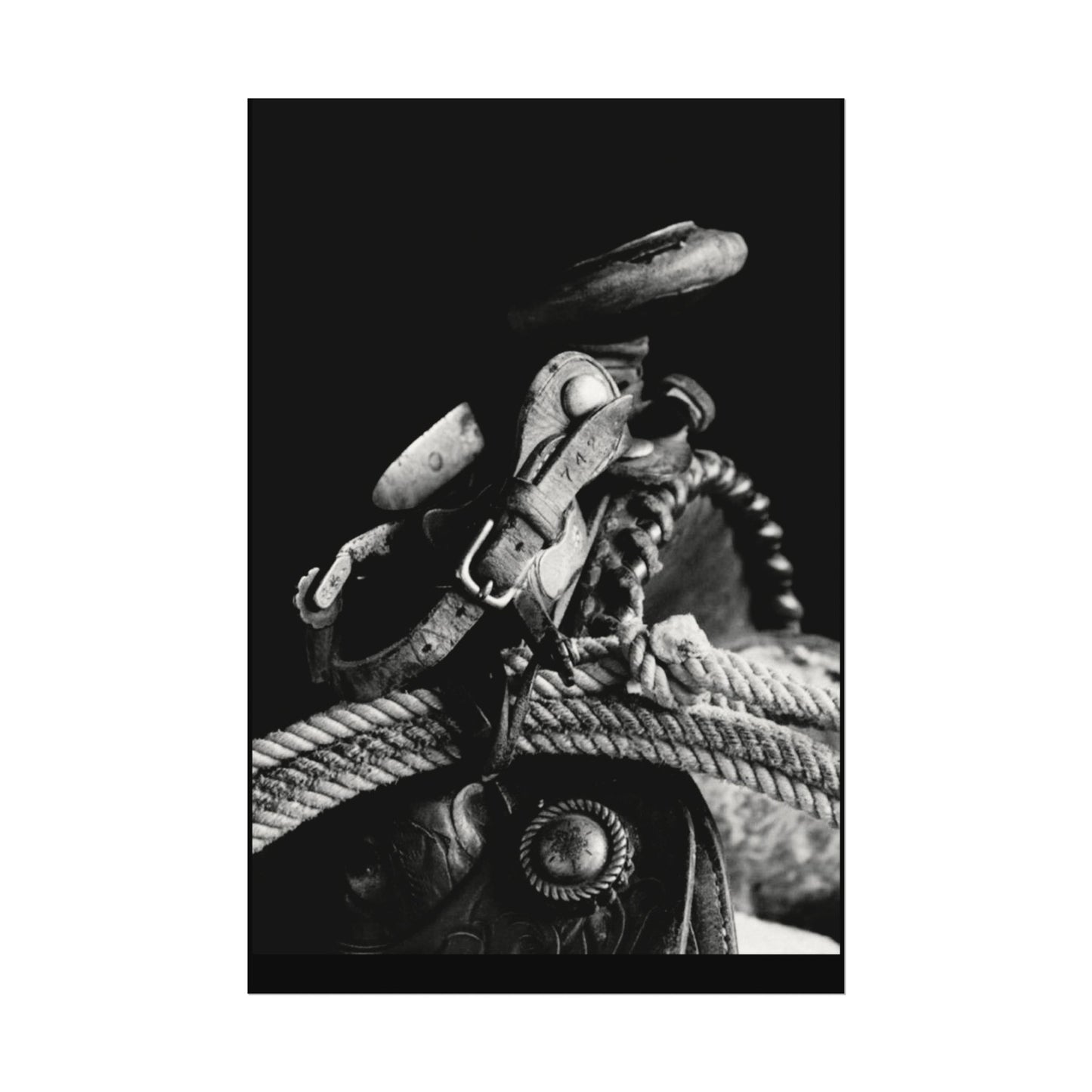 Saddle Up – Western Textured Watercolor Matte Posters