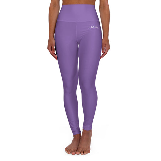 Light Purple Adventure Awaits High Waisted Yoga Leggings - Purple, Comfortable Activewear, Fitness Pants, Ideal for Gym, Yoga, and Weekend Brunch