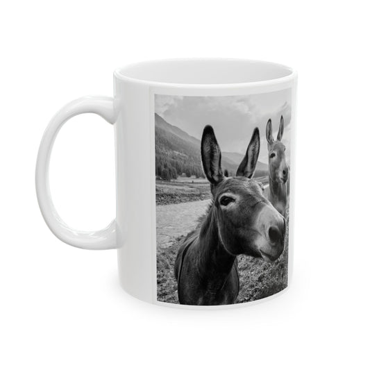 Rustic Horse Ceramic Mug - Perfect for Animal Lovers, Farmhouse Decor, Gifts for Her or Him, Unique Coffee Mug, Tea Lover's Cup