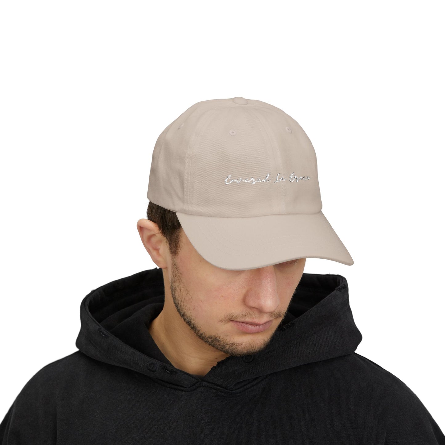 Covered In Grace Spiritual Dad Cap, Christian, Power by Jesus Cap, Casual Hat for Men, Everyday Wear, Perfect Gift for Everyone, God is Love