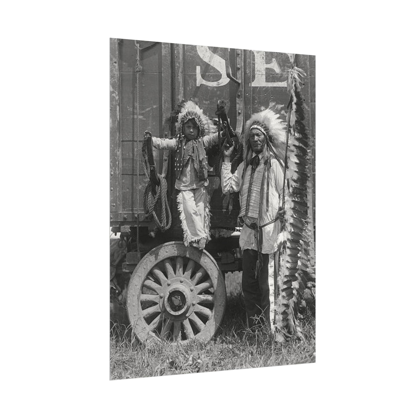 Small Hamds Big Spirit – Western Textured Watercolor Matte Posters