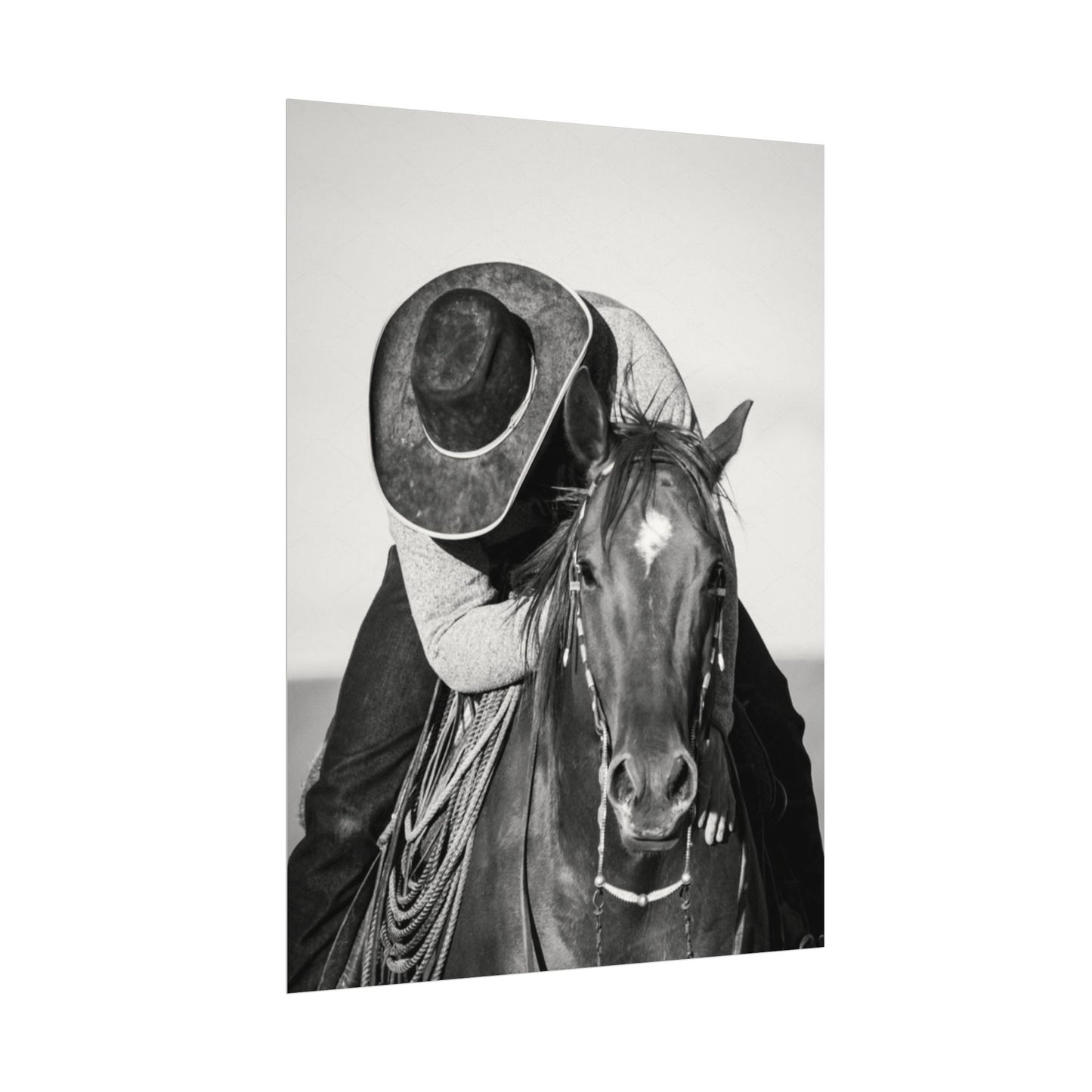 Where The Trail Ends – Western Textured Watercolor Matte Posters