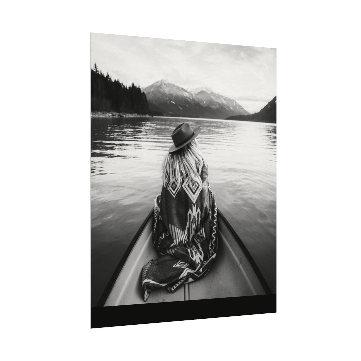 He Leads Me Beside Still Waters – Western Textured Watercolor Matte Posters